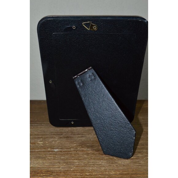 Vintage Ornate Made In Taiwan Picture Frame Navy Blue Gold Art Deco Hollywood - Picture 6 of 11